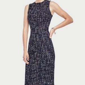 Ann Taylor Luxury Tweed Sleeveless Dress 0